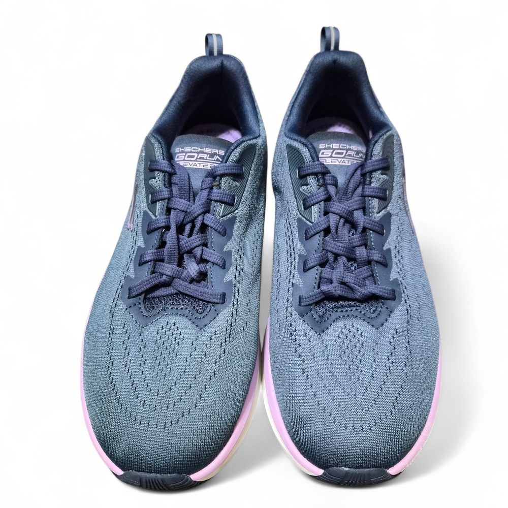 Skechers Women's GO Run 2.0 Elevate Ombre Sneakers Navy/Lavender Size 10 Wide - Picture 2 of 13
